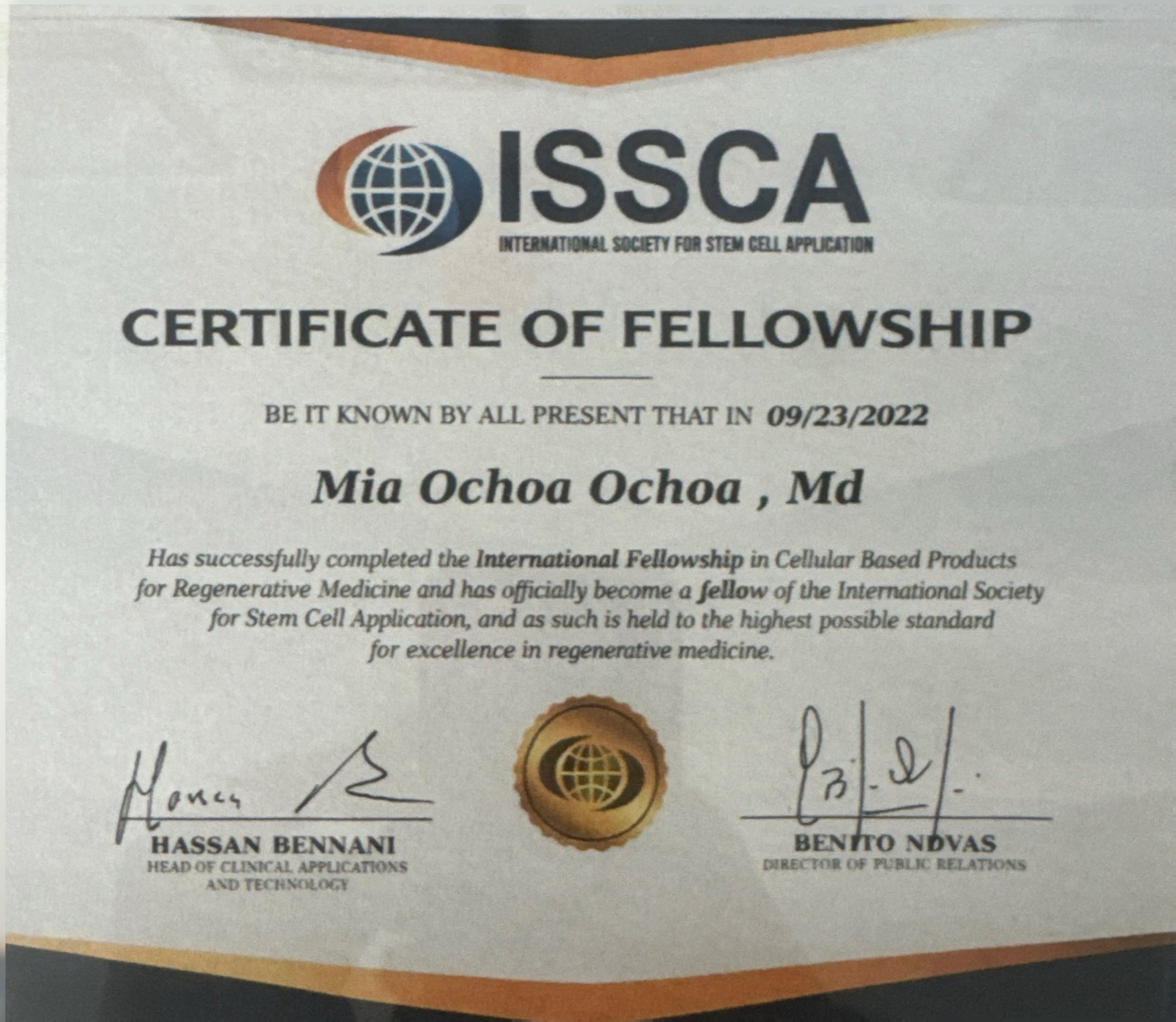 ISSCA Fellowship