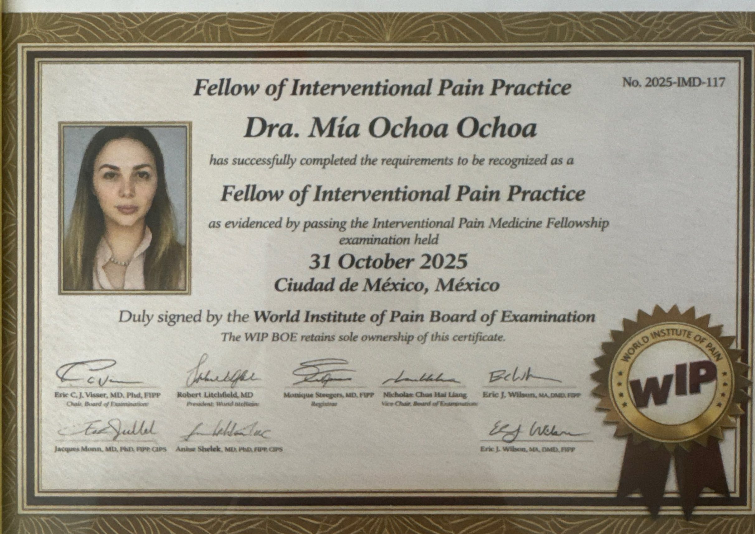 Fellow of Interventional Pain Practice